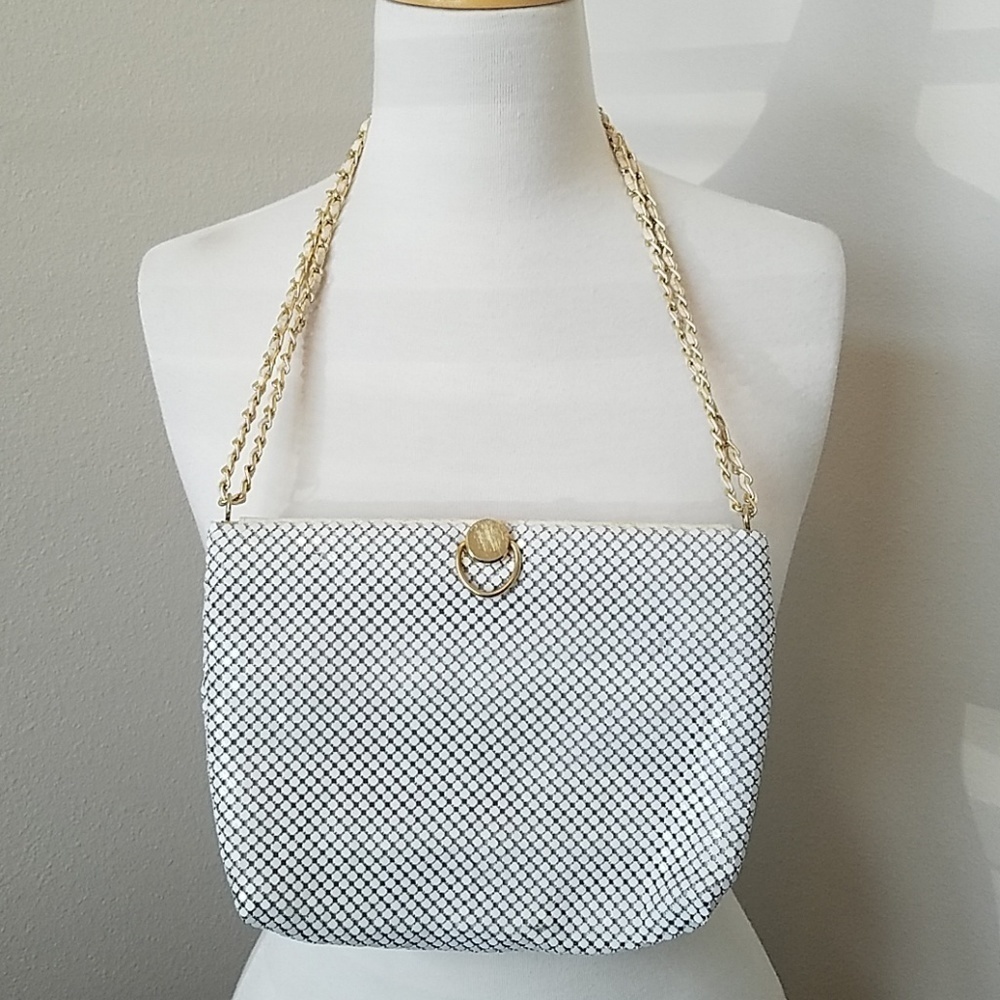 Vintage White Chainmail Purse